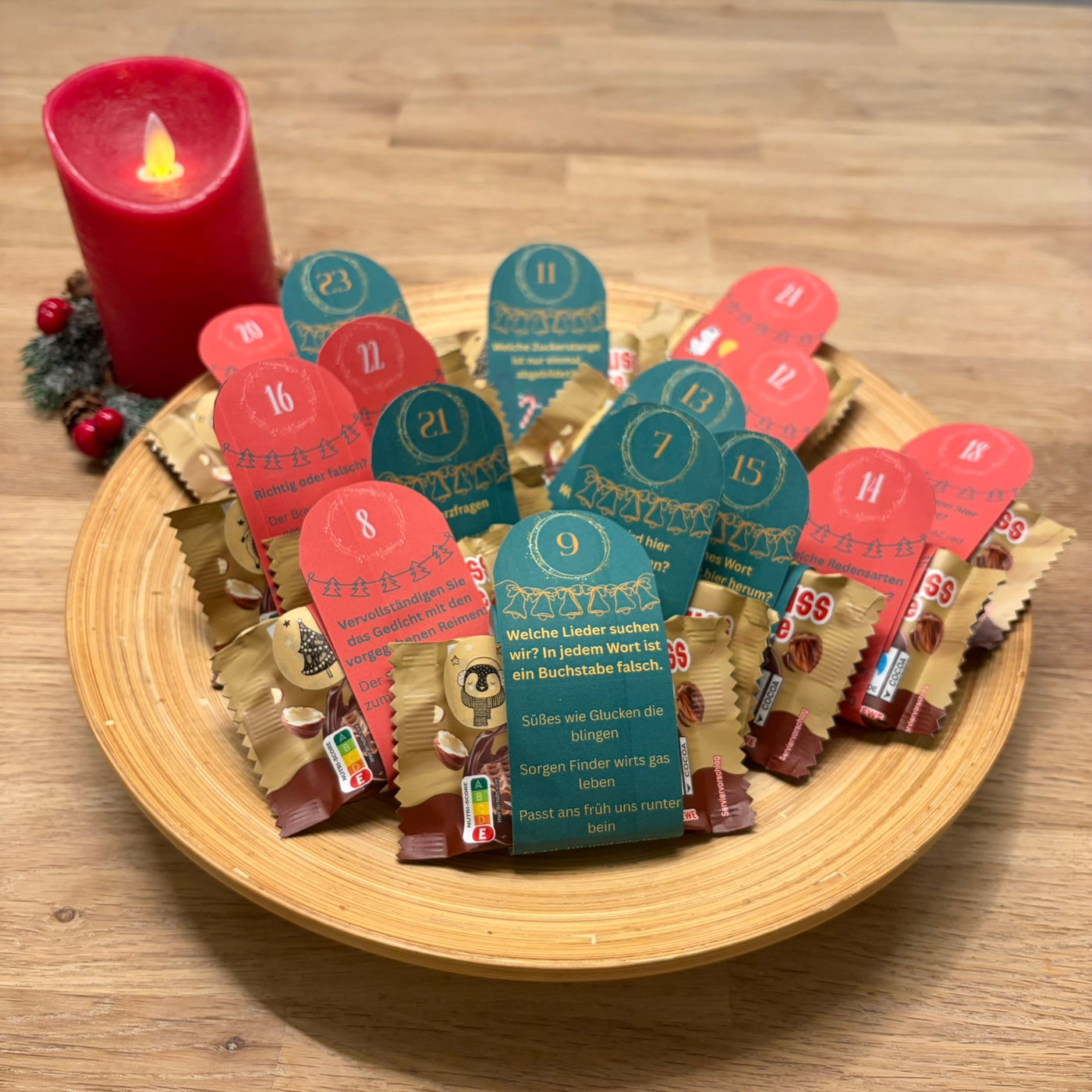 Adventskalender zum Ausdrucken – 24 Gedächtnisübungen | digitale Datei vom BVGT | DIY Adventskalender & Geschenkidee