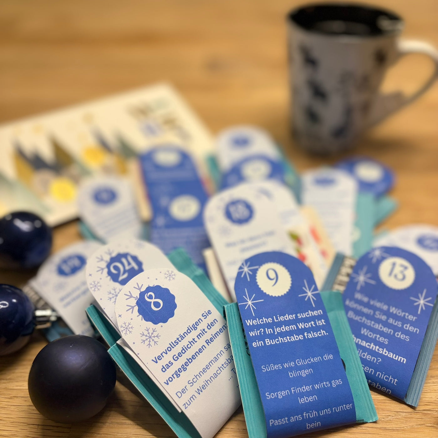 Adventskalender zum Ausdrucken – 24 Gedächtnisübungen | digitale Datei vom BVGT | DIY Adventskalender & Geschenkidee