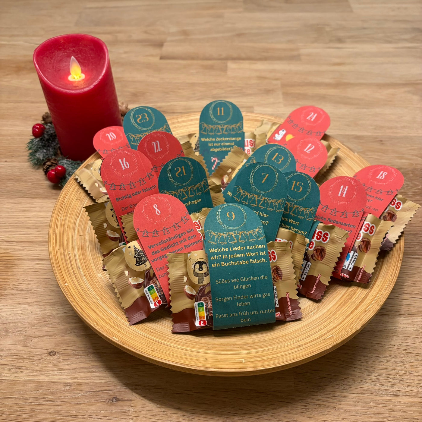 Adventskalender zum Ausdrucken – 24 Gedächtnisübungen | digitale Datei vom BVGT | DIY Adventskalender & Geschenkidee