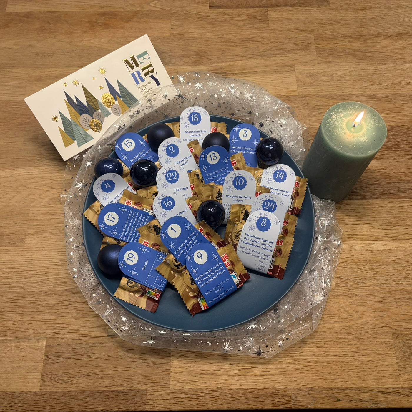 Adventskalender zum Ausdrucken – 24 Gedächtnisübungen | digitale Datei vom BVGT | DIY Adventskalender & Geschenkidee