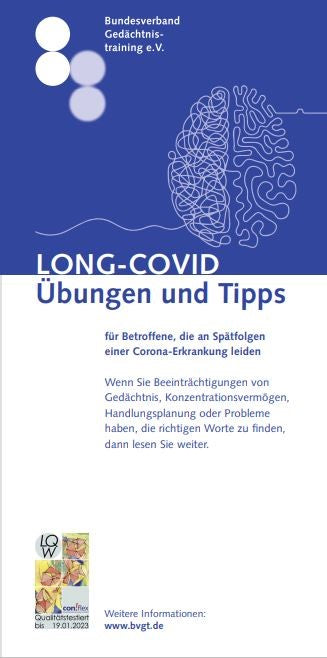 Long Covid Broschüre Übungen und Tipps - Corona (10 Druckexemplare)